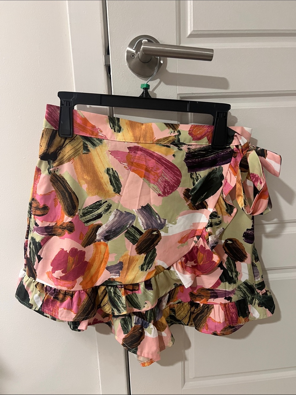 Colorful Wrap Skort Sz Large
